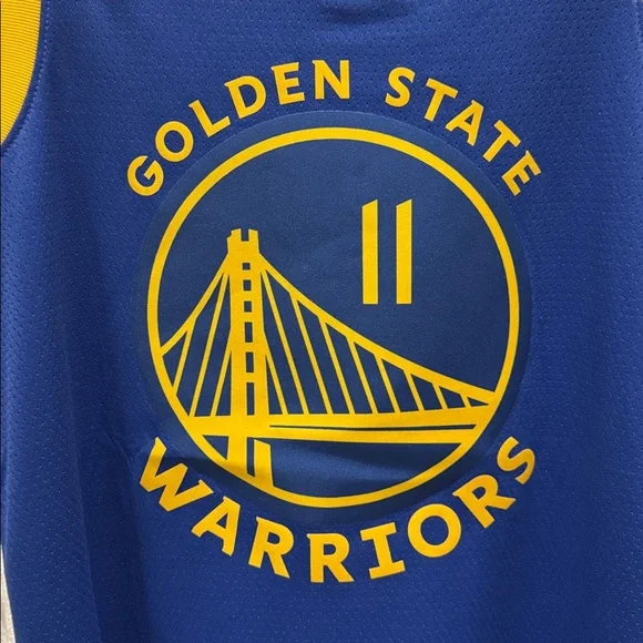 Nike NWT Golden State Warriors Blue and Yellow Dri-FIT Jersey size L,MSRP$149.99 - Picture 3 of 11